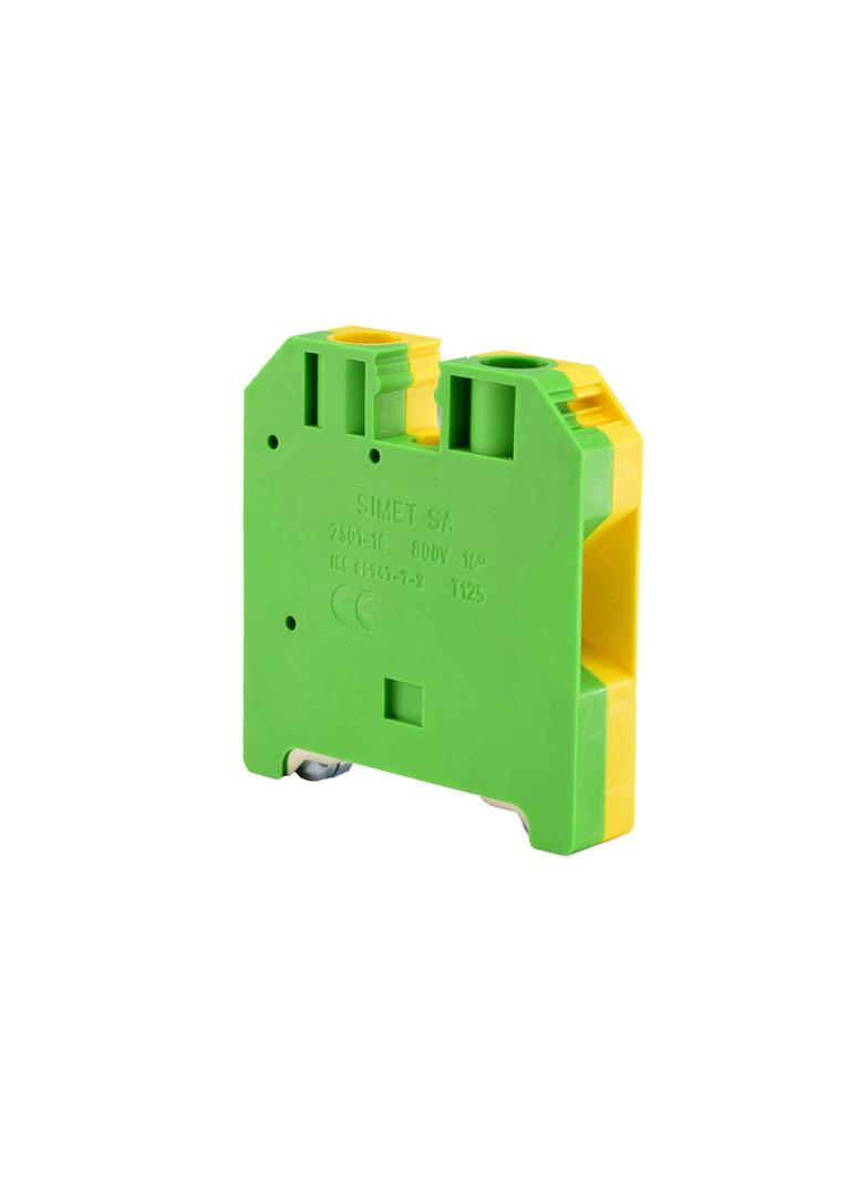 ZSO1-16.0 ,  Złączka szynowa gwintowa ochronna, 16,0 mm2, TS 35 , żółto-zielony