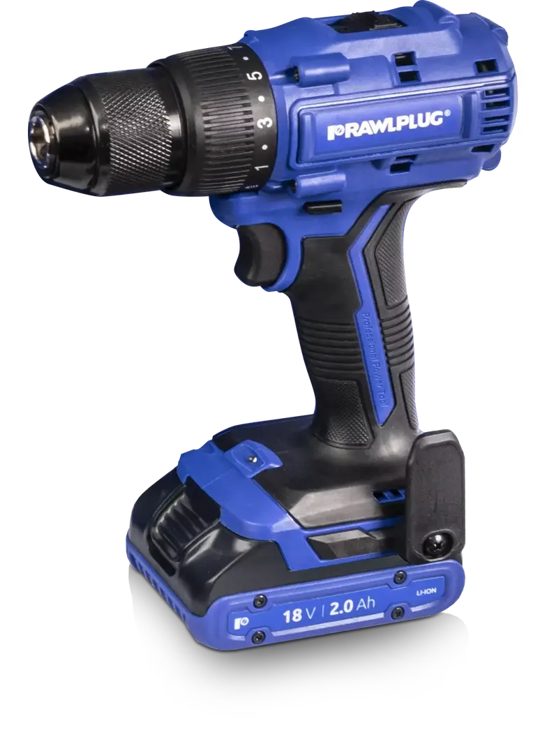 Wiertarko-wkrętarka akumulatorowa 18V 70Nm – zestaw M2 R-PDD18-70-M2 RAWLPLUG