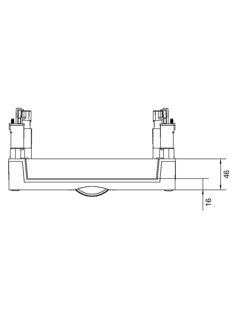 univers N Blok 300x250mm pod 2 szyny Cu PE/N UE21PEN HAGER