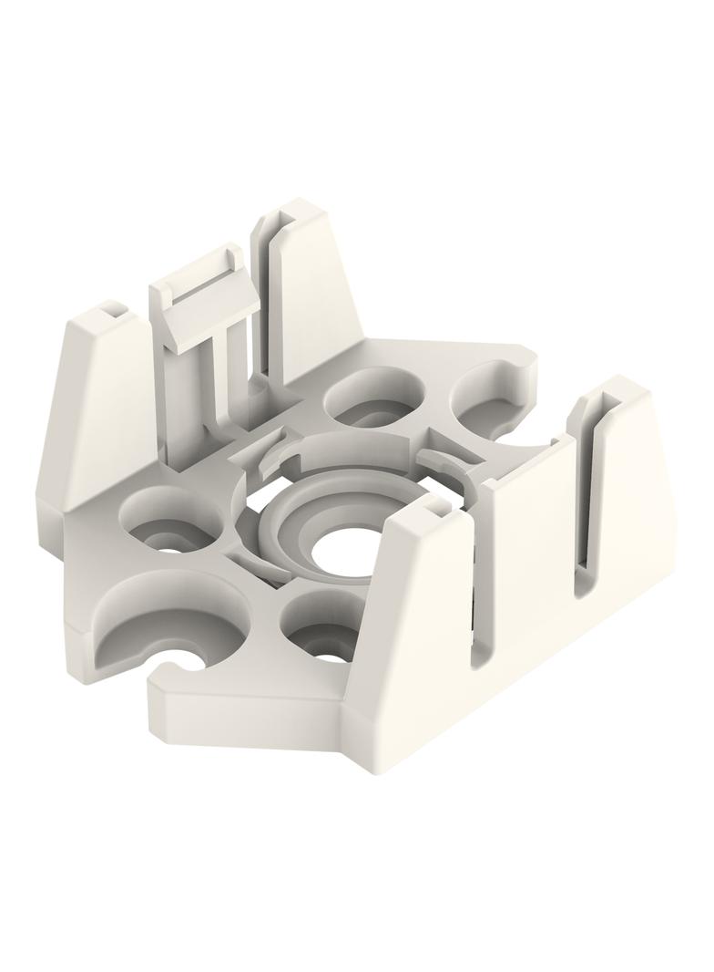 płytka montażowa do rozgałęźnika biała