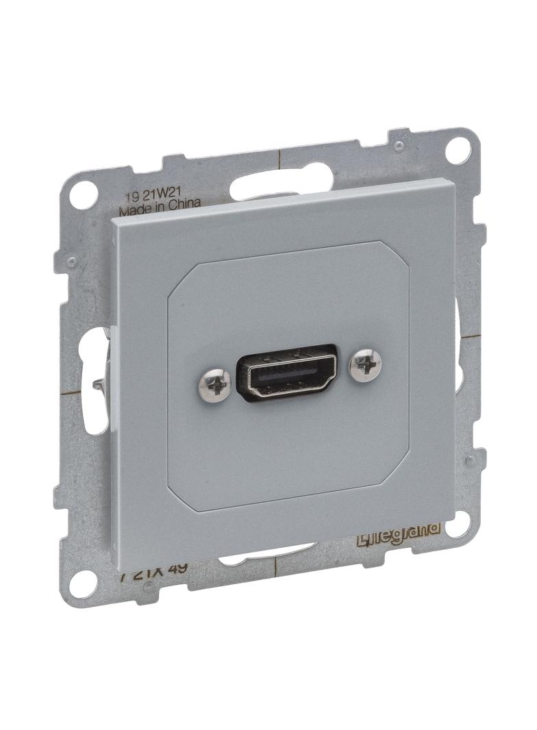 Suno Gniazdo Hdmi 1.4 Aluminium 721349 LEGRAND