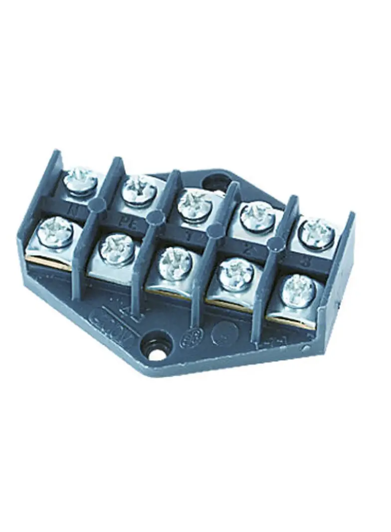 ZPT5-4.0 ,  Płytka odgałęźna serii ZPT, 4,0 mm2, 5 torów, czarny