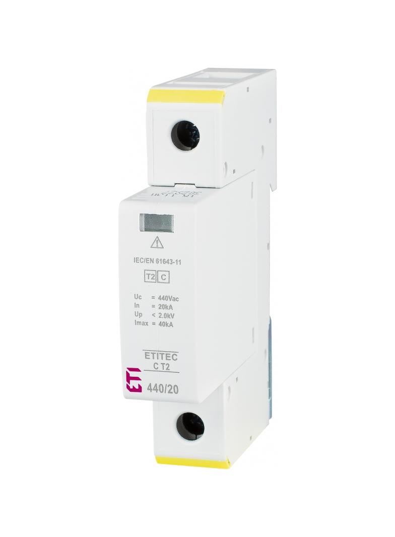 Ogranicznik przepięć T2 (C) TEC C T2 440/20 1+0 002440405 ETI