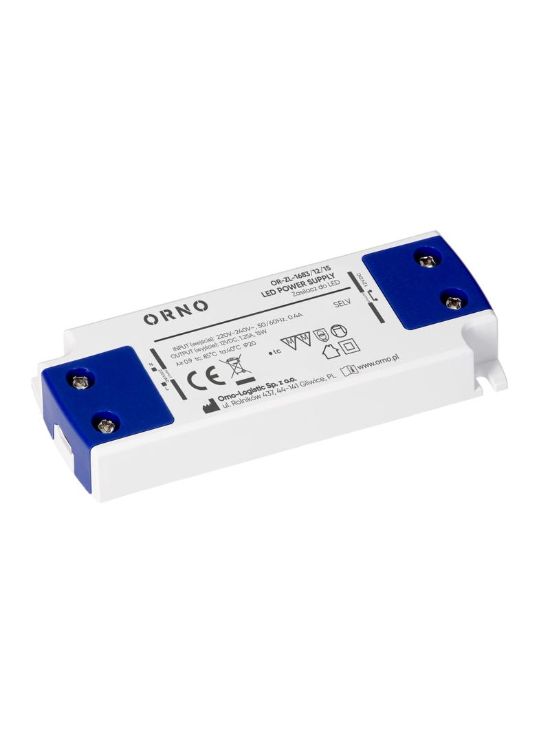 Zasilacz LED płaski, 12V DC, 15W, IP20