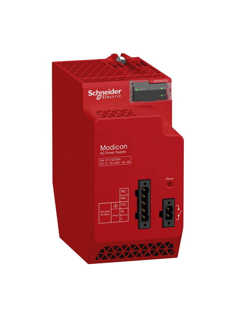 Modicon X80, redundantny moduł zasilający, 100..240 V AC, moduł bezpieczeństwa