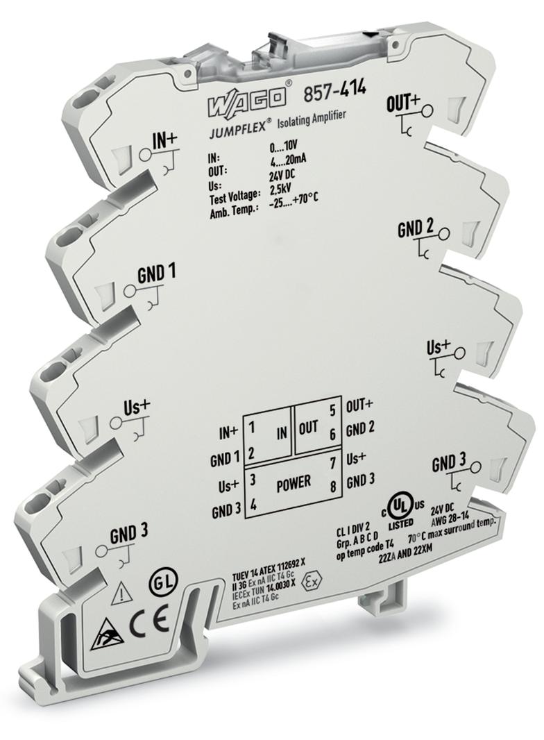 JUMPFLEX przetwornik separacyjny ze wzmocnieniem U/I DZ/LZ