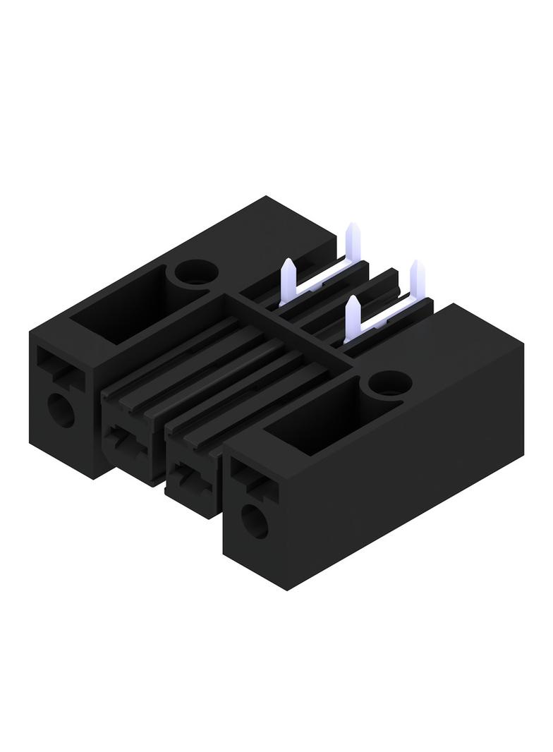BVL 7.62HP/02/270SFI 3.5SN BK BX Wtyki PCB (złącza płyty), 7.62 mm, Liczba biegunów: 2, kąt odejścia: 270° /100szt./ 1929520000 WEIDMÜLLER