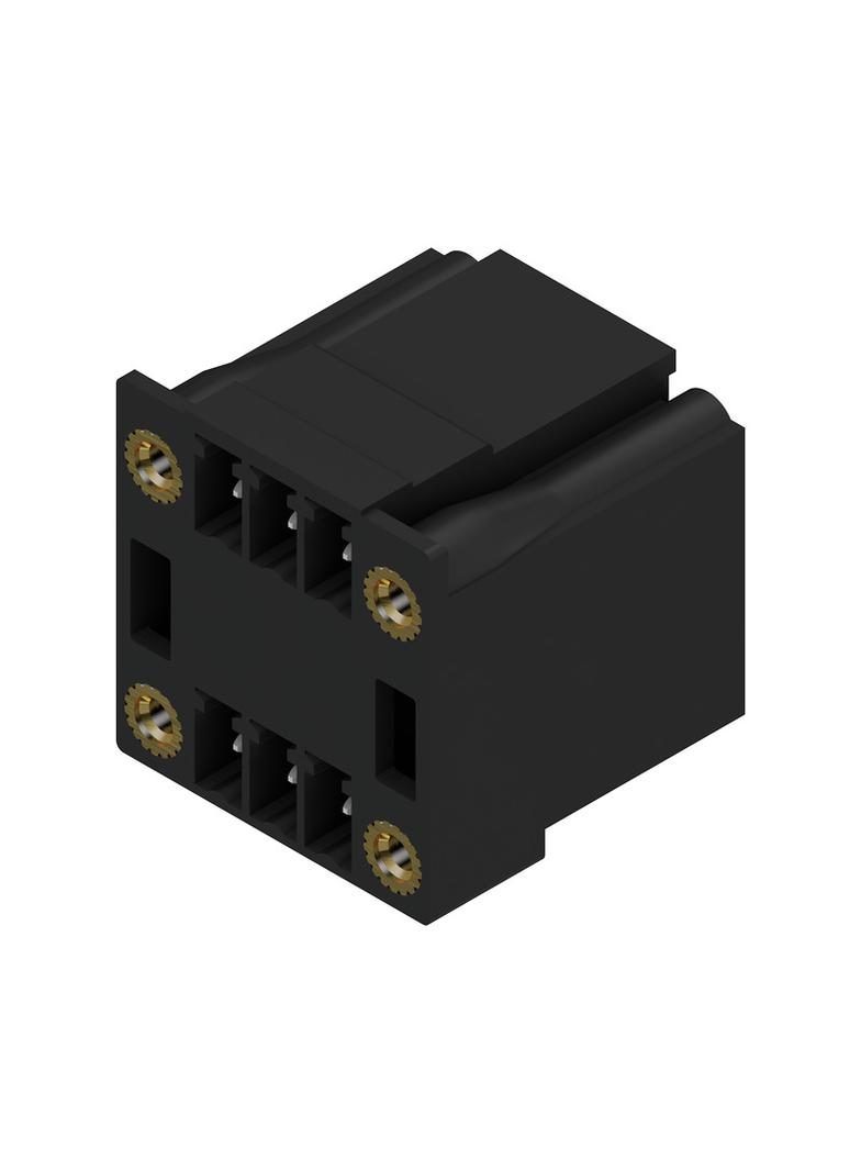SCD-THR 3.81/06/90F 3.2SN BK BX Wtyki PCB (złącza płyty), 3.81 mm, Liczba biegunów: 6, kąt odejścia: 90° /50szt./ 1974190000 WEIDMÜLLER