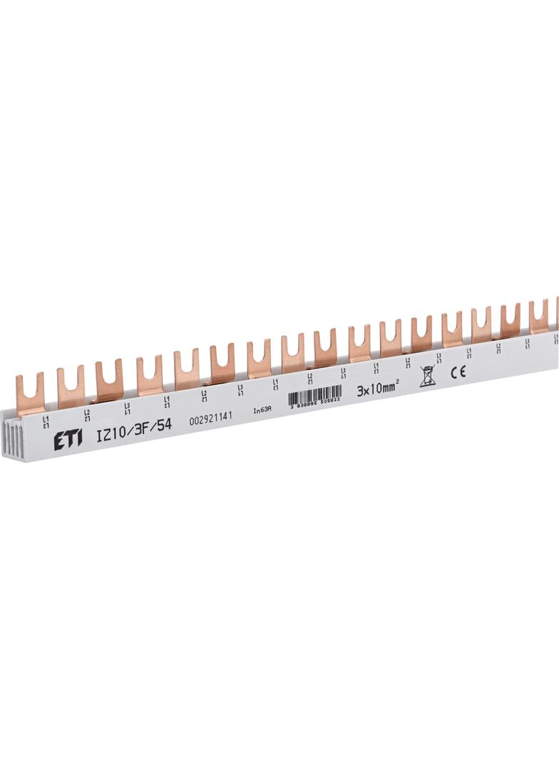 Szyna łączeniowa widełkowa 3P 63A 10mm2 (54 mod.) IZ10/3F/54 002921141 ETI