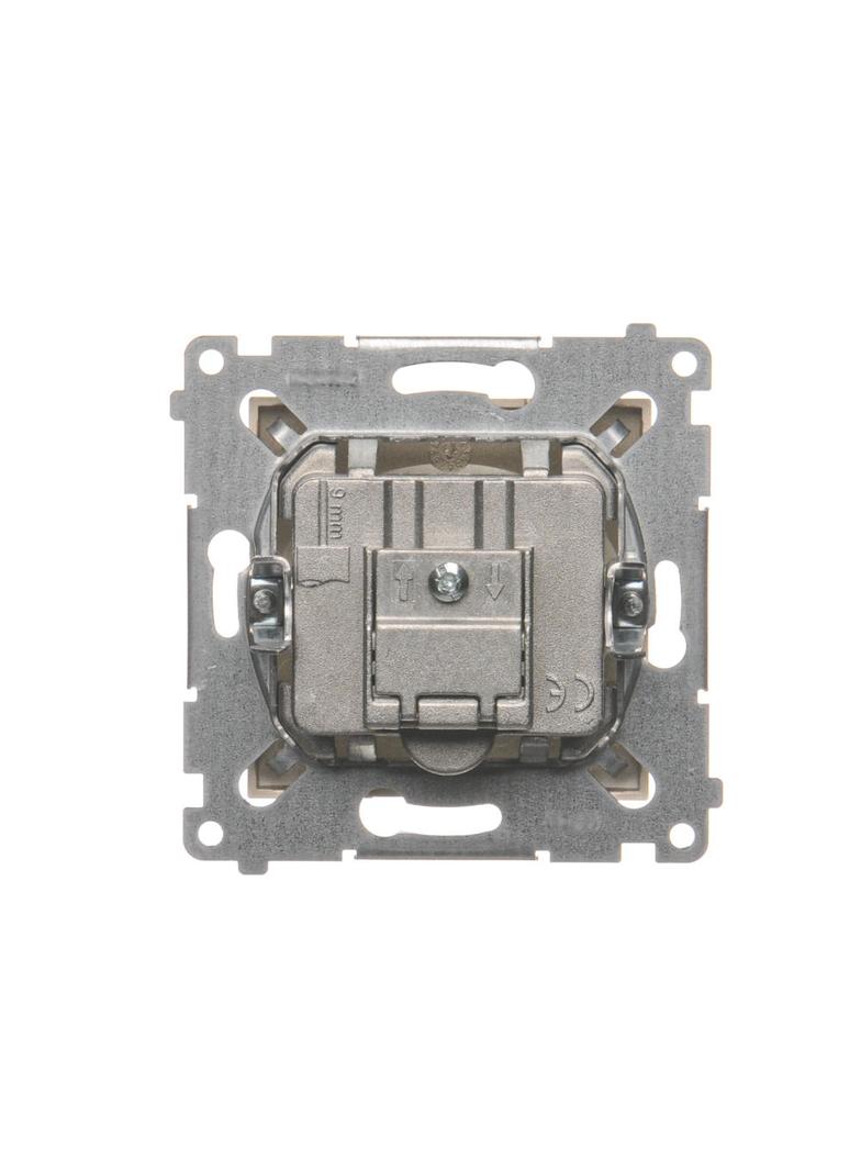 Simon 54 Gniazdo antenowe R-TV-SAT przelotowe złoty mat