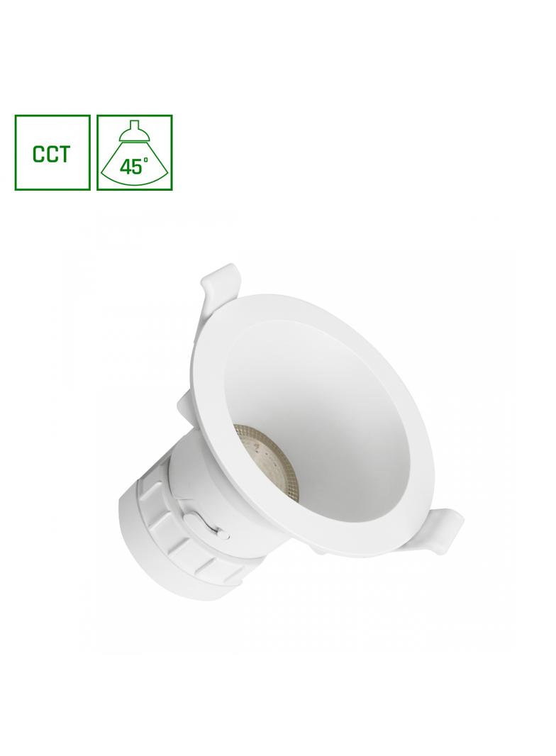 FIALE CORE COMPLETE DOWNLIGHT 7W CCT 230V 45ST IP20 UGR<19 FI90X85MM BIAŁY OKRĄGŁA