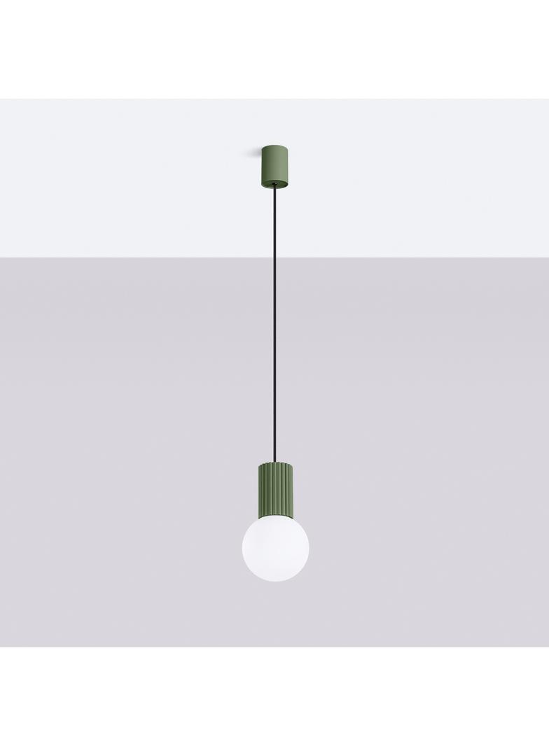 Lampa wisząca HALO 1 zielona oliwka