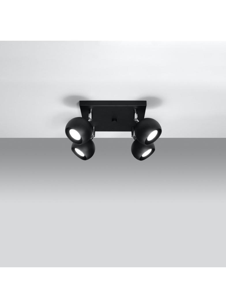 Sollux Plafon OCULARE 4 czarny SL.0446