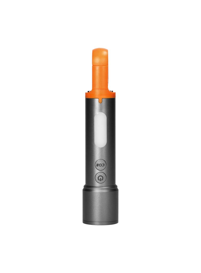 Latarka LED SMD 10W + COB 2W, 350lm, 1200 mAh, funkcja zoom, kolorowe nakładki