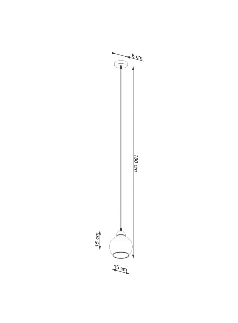 Sollux Lampa wisząca ALINO 1 czarna SL.1141