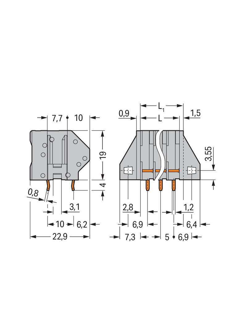 złączka do płytek drukowanych
