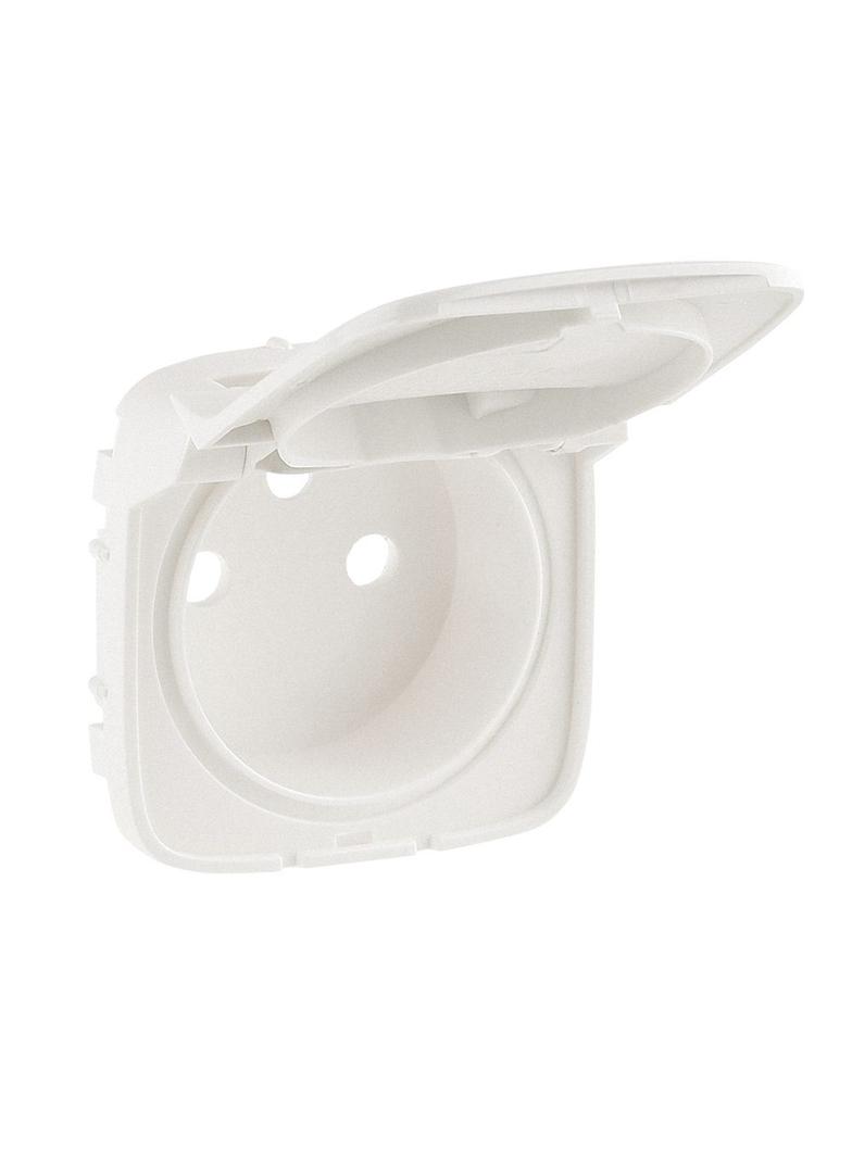 VALENA ALLURE - PLAKIETKA PERŁOWA GNIAZDA 2P+Z Z KLAPKĄ, Legrand