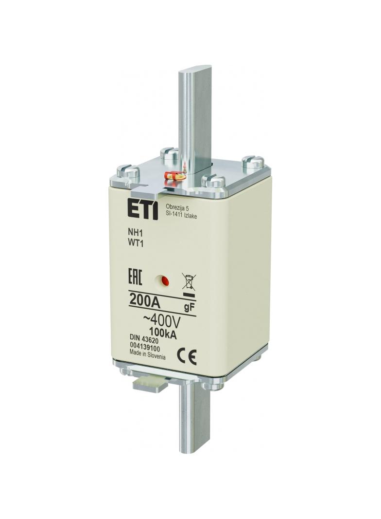 Wkładka topikowa NH szybka KOMBI NH1 gF 200A 400V 004139100 ETI