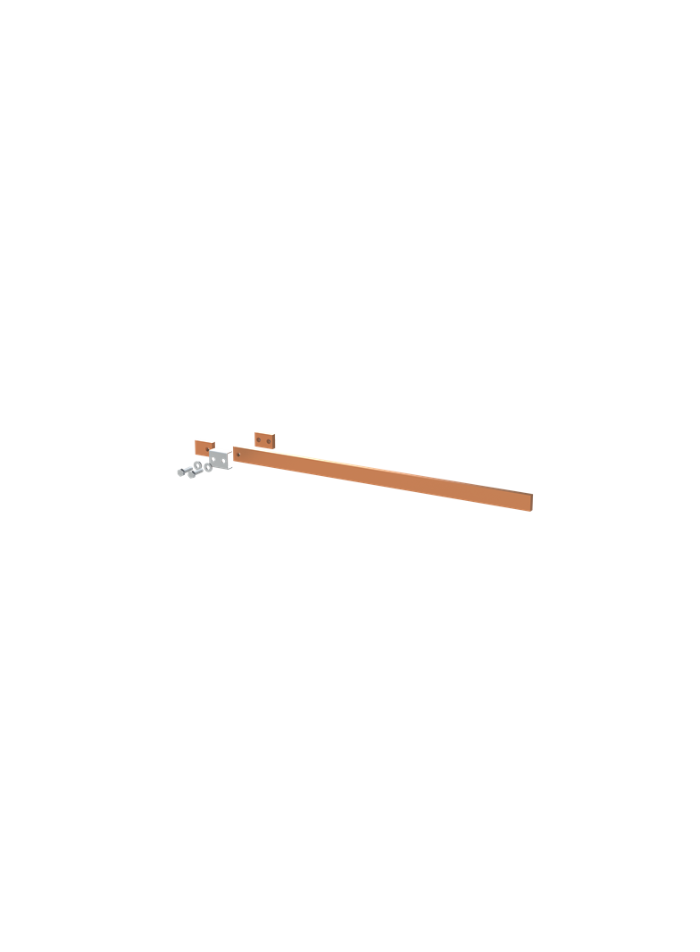 ZX2250 Szyna miedziana 30x10mm szerokość 3PW 750mm V1, A1 (do samodzielnego montażu)