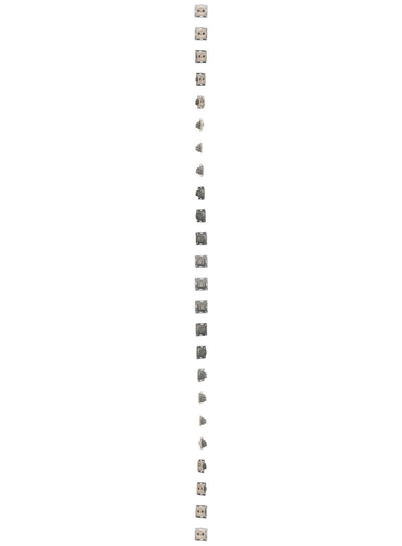 Simon 54 Gniazdo antenowe R-TV przelotowe tłumienie TV i R 10 dB kremowy