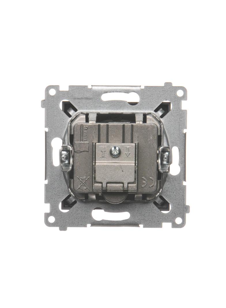 Simon 54 Gniazdo antenowe R-TV-SAT przelotowe antracyt DASP.01/48 KONTAKT