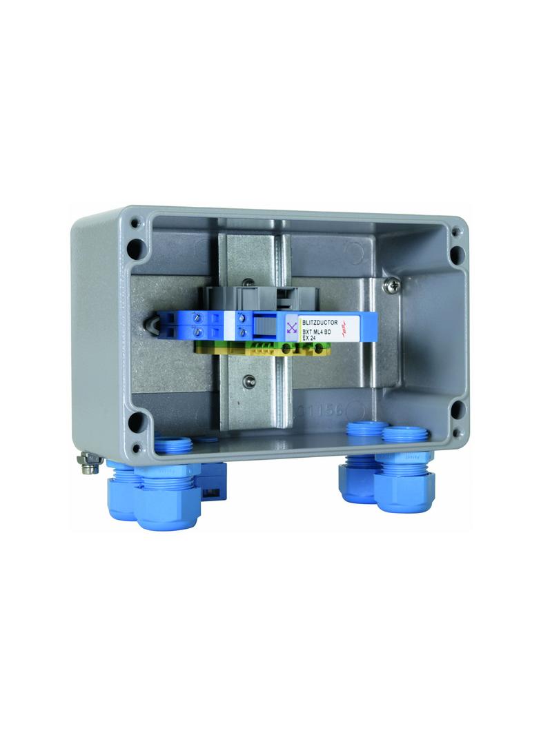 Obudowa aluminiowa z 1 ogranicznikiem BXT ML4 BD EX 24, IP 65, kolor szary
