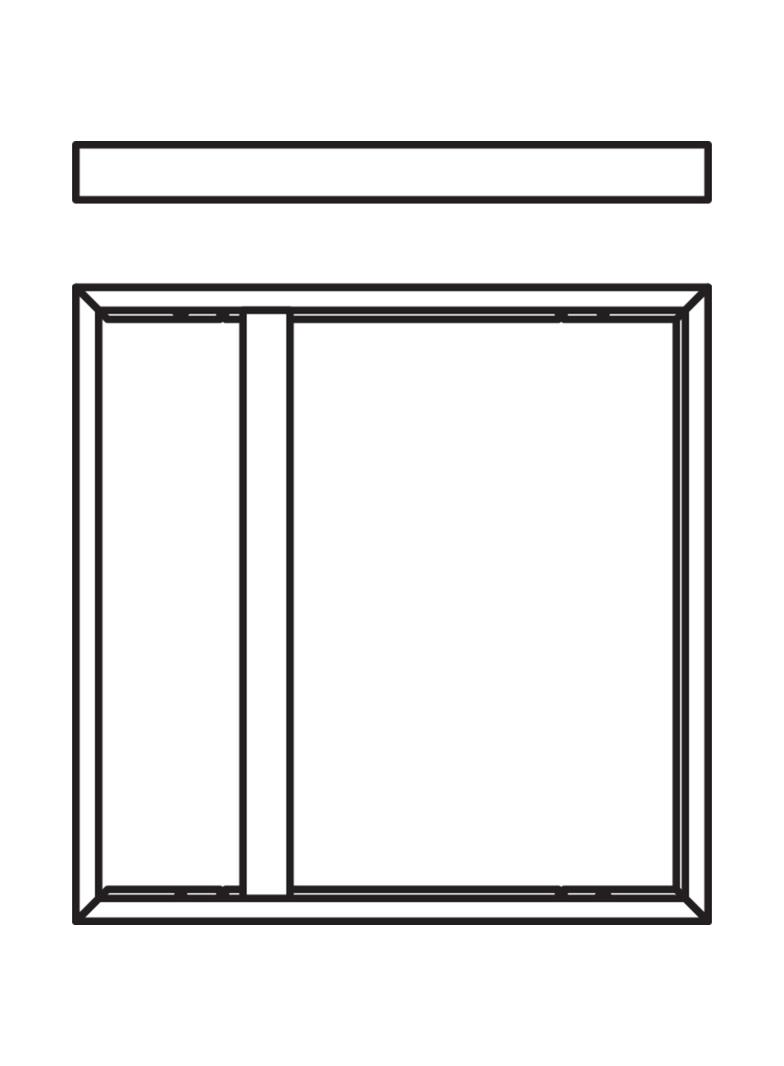 Ramka o wysokości 75mm do montażu powierzchniowego PANEL 625 SURFACE MOUNT KIT H75
