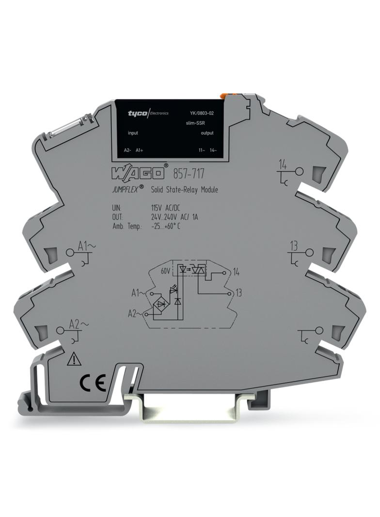 JUMPFLEX podstawka z przekaźnikiem półprzewodnikowym 115VACDC/230VAC/1A WAGO
