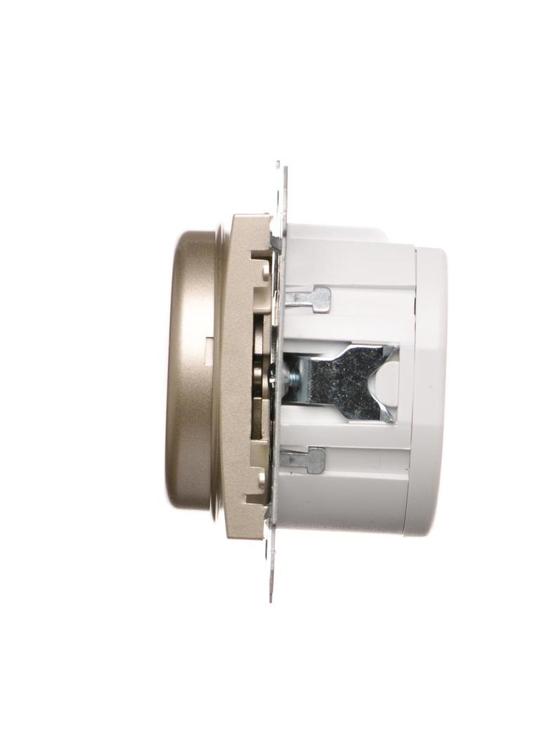 Simon 54 Ściemniacz obrotowy dwubiegunowy do LED ściemnialnych 230V 5-215W złoty mat *Wymagana insta