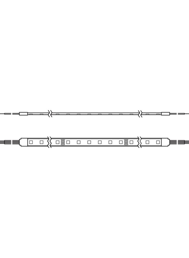 Taśma LED Pasek 24V 67W 300LED RGB IP65 12mm 5m 4058075404472 LEDVANCE