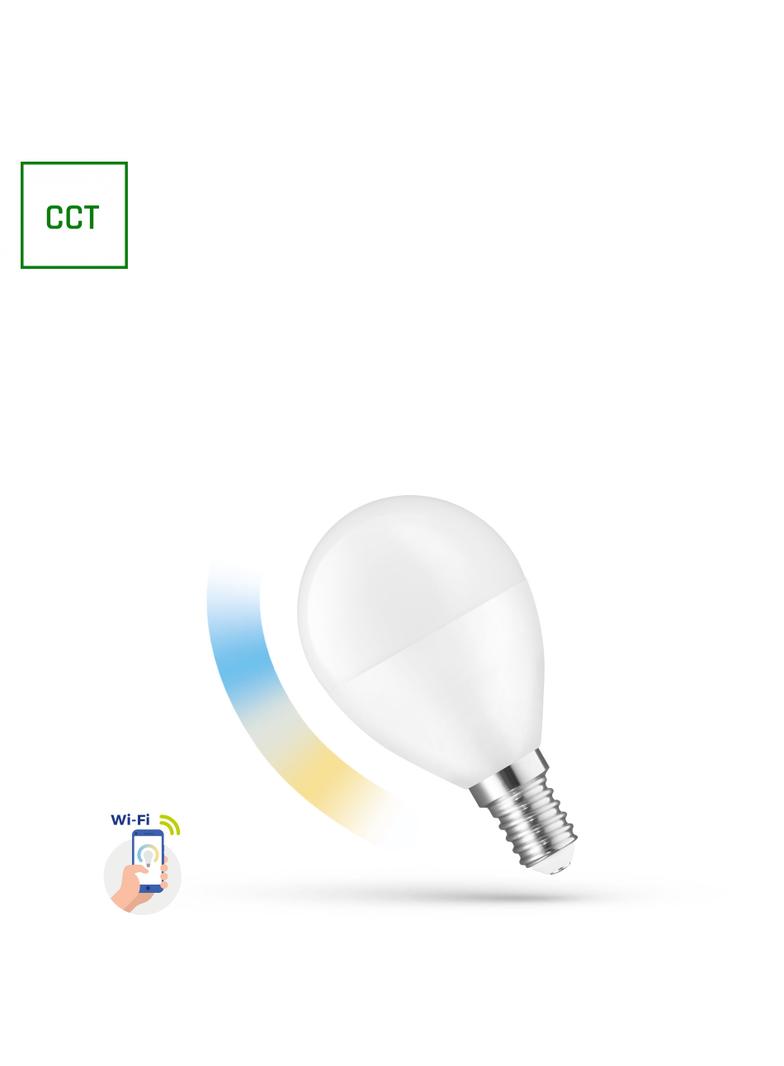 LED KULKA 5W E-14 230V CCT+DIMM Wi-Fi SpectrumSMART