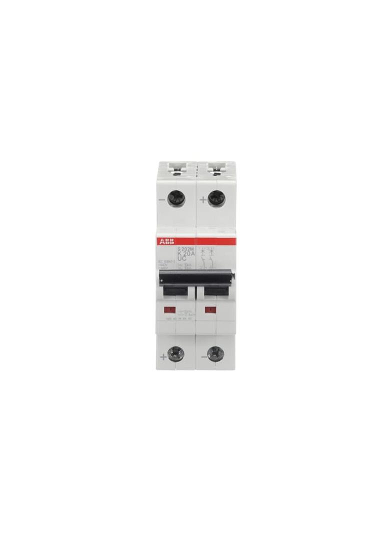 S202M-K20UC Wyłącznik nadprądowy 10kA AC/DC 2P K20A 2CDS272061R0487 ABB