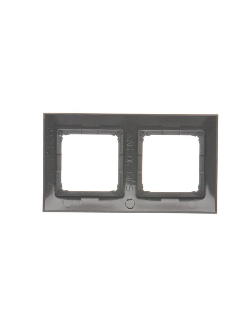 Simon 54 Premium Ramka 2-krotna PREMIUM do puszek karton-gips IP20 / IP44 brąz mat DRK2/46 KONTAKT