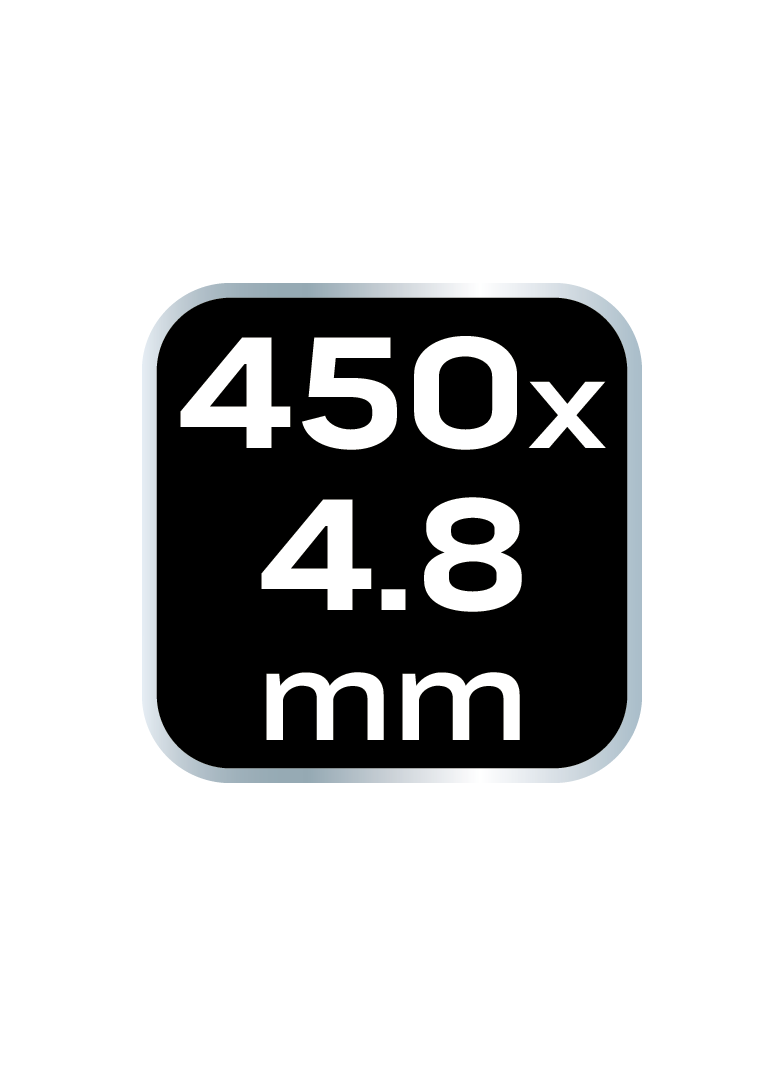 Opaski zaciskowe EXTREME 4.8 × 450 mm, czarne, 50 szt.