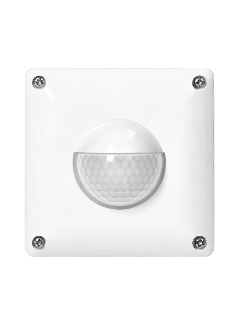 Czujnik ruchu, 2 i 3 żyłowy, 190 st. IP65, 500W, zasięg max. 20m, do puszki, biały