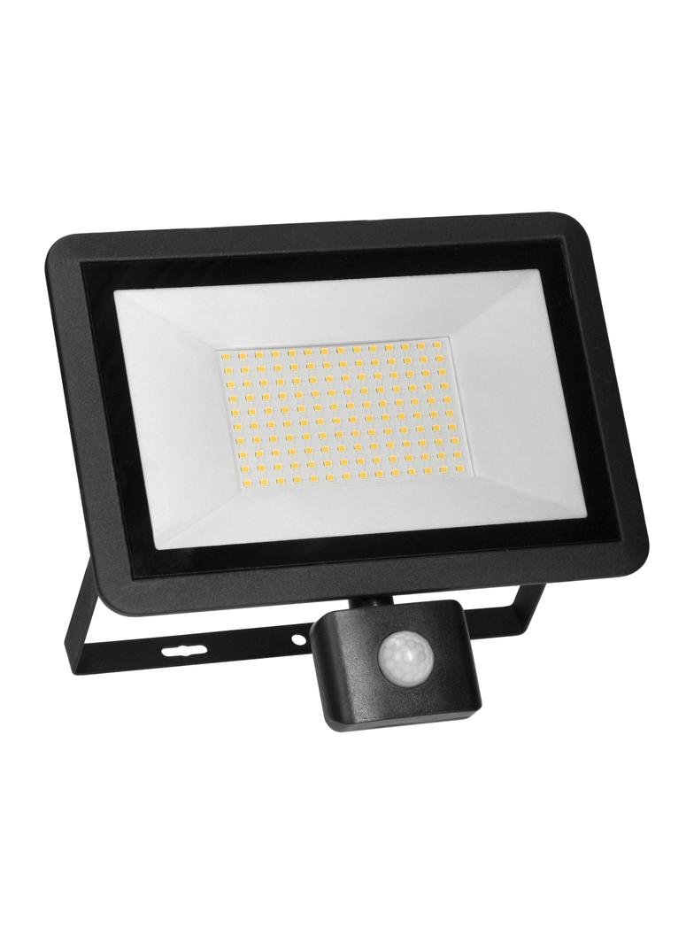 FARO S LED 100W naświetlacz z PIR 8000lm, IP44, 4000K, aluminium + szkło AD-NL-6437BLR4 ORNO