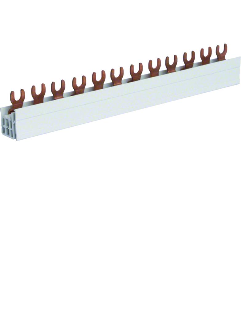 Szyna grzebieniowa widełkowa pozioma 3P 10mm2 12M KDN363A HAGER