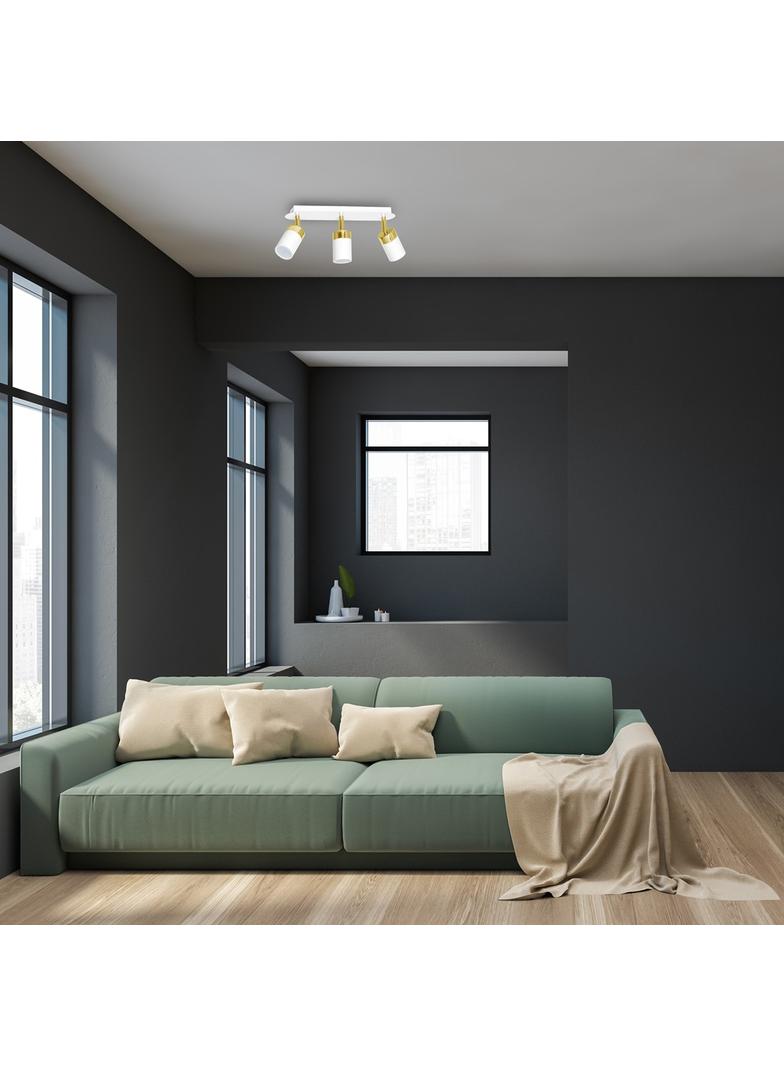 Milagro plafon (reflektorki) Jocker /Gold  3xGU10 biało/złoty MLP6130