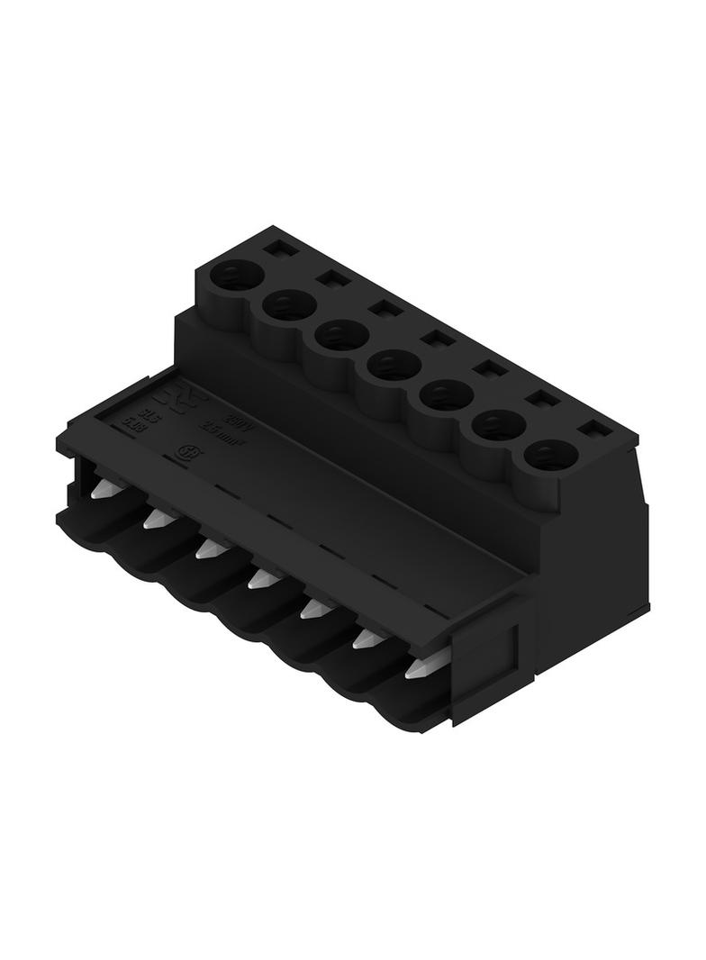 SLS 5.08/07/180B SN BK BX Wtyk PCB (złącze wiązki), 5.08 mm, Liczba biegunów: 7, Przyłącze z jarzmem /48szt./ 1645280000 WEIDMÜLLER