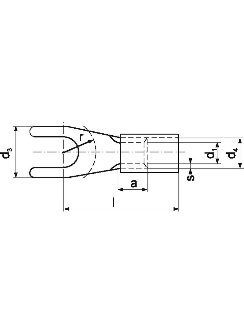 KOŃCÓWKA APARATOWA KNV 4 - 6 (100 SZT.)