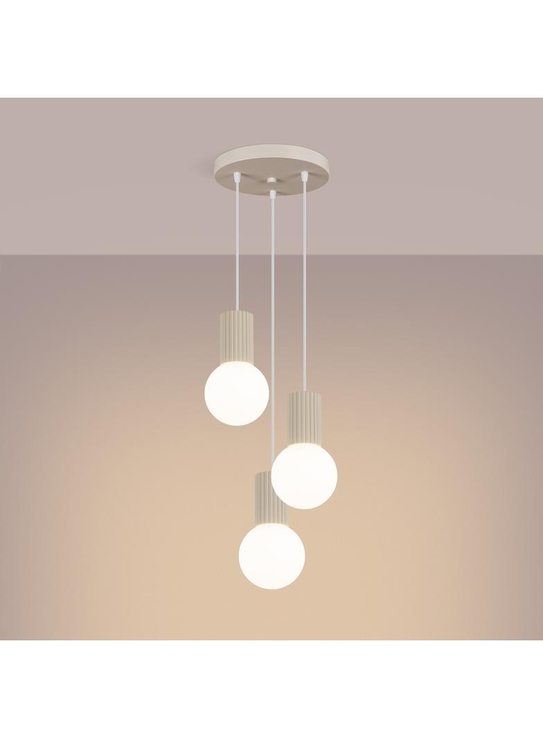 Lampa wisząca HALO 3P beżowa