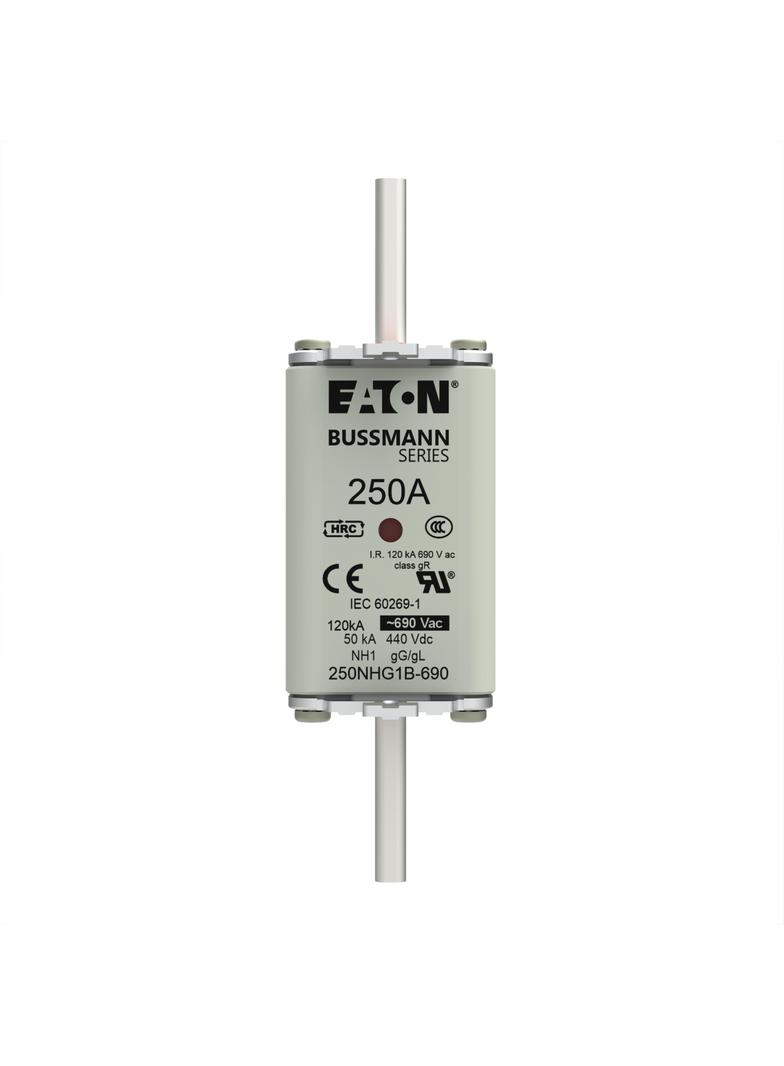 NH FUSE 250A 690V gG SIZE 1 Wkładka NH1 250A 690V GL/GG podwójny wskaźnik 250NHG1B-690 EATON
