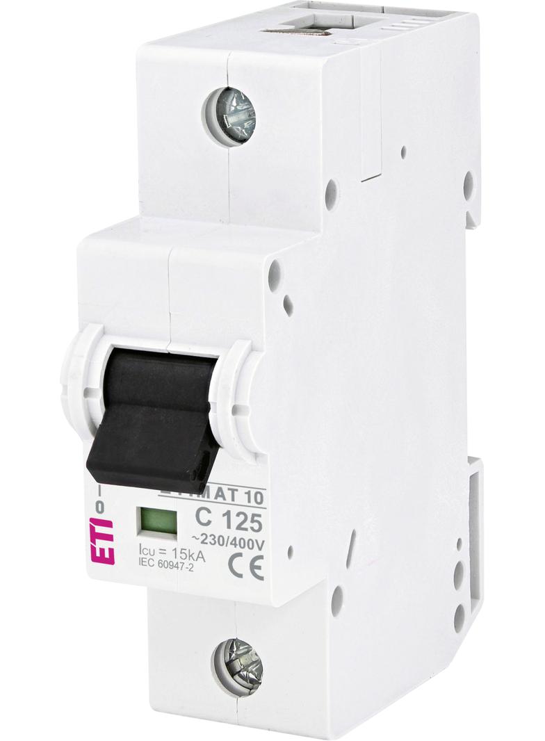 Wyłącznik nadprądowy MAT 10 1P C125A 002131733 ETI