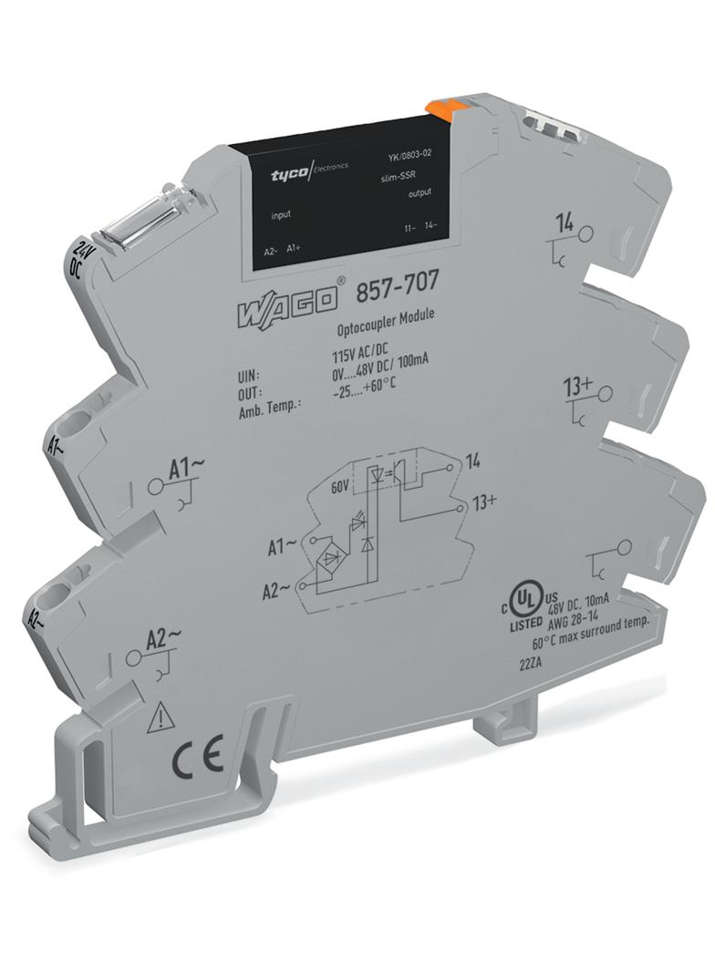 JUMPFLEX podstawka z przekaźnikiem półprzewodnikowym115VACDC/48VDC/0,1A WAGO
