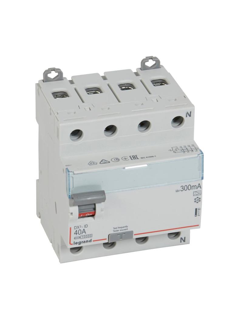 WYŁĄCZNIK RÓŻNICOWOPRĄDOWY P 304 4P 40A 300MA TYP A SERII DX3, Legrand