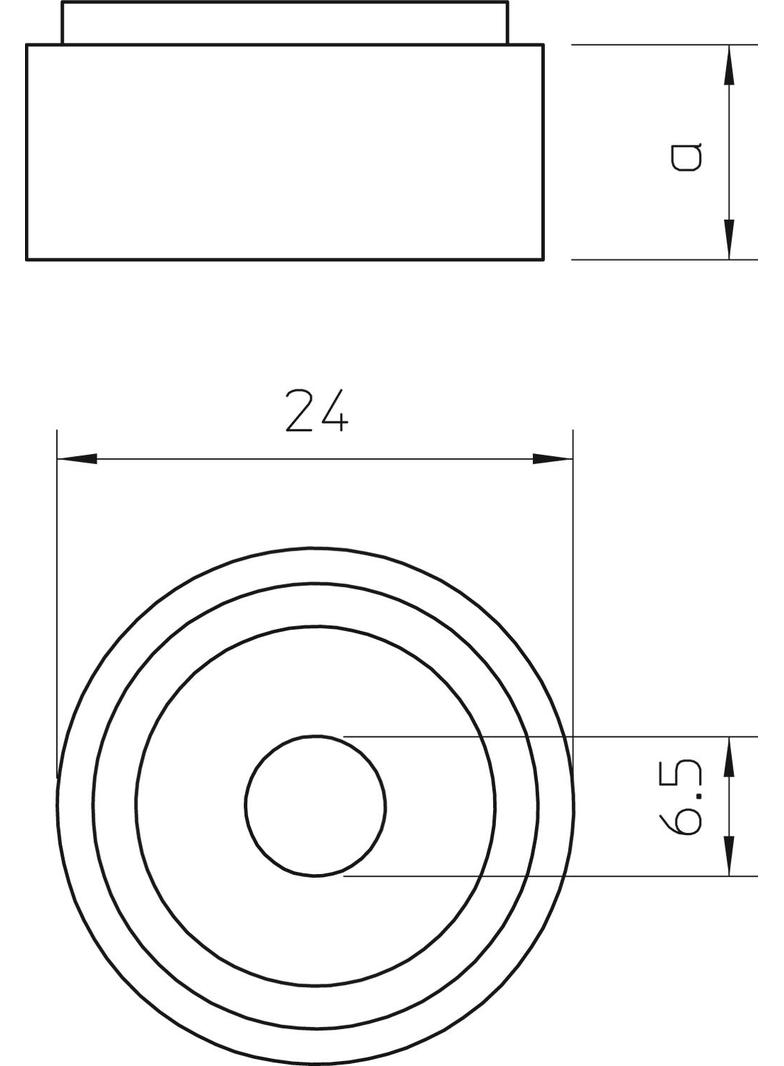 AH 1, UCHWYT DYSTANS.ROZ.1 WYS.12MM