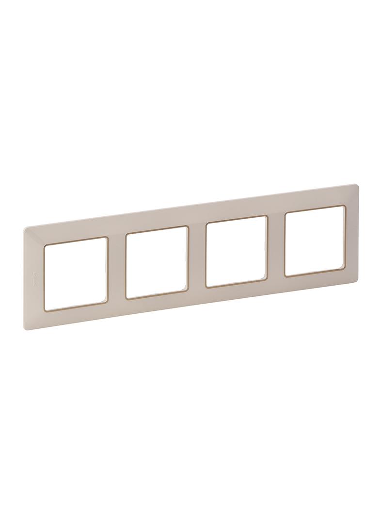 VALIF:RAMKA X4 KREMOWA/ZŁOTA, Legrand