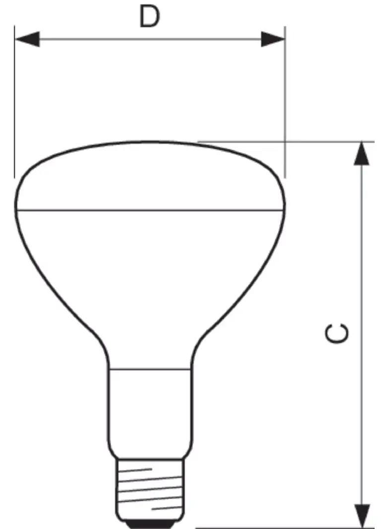 R125 IR 375W E27 230-250V CL 1CT/10 Żarówka
