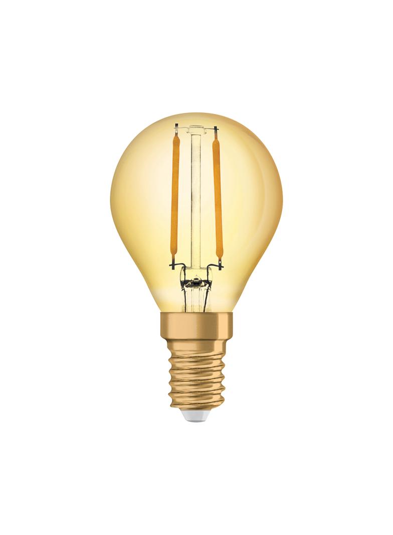 Żarówka LED Vintage 1906 LED CL P FIL GOLD 22 non-dim 2,5W/824 E14 4058075290815 LEDVANCE