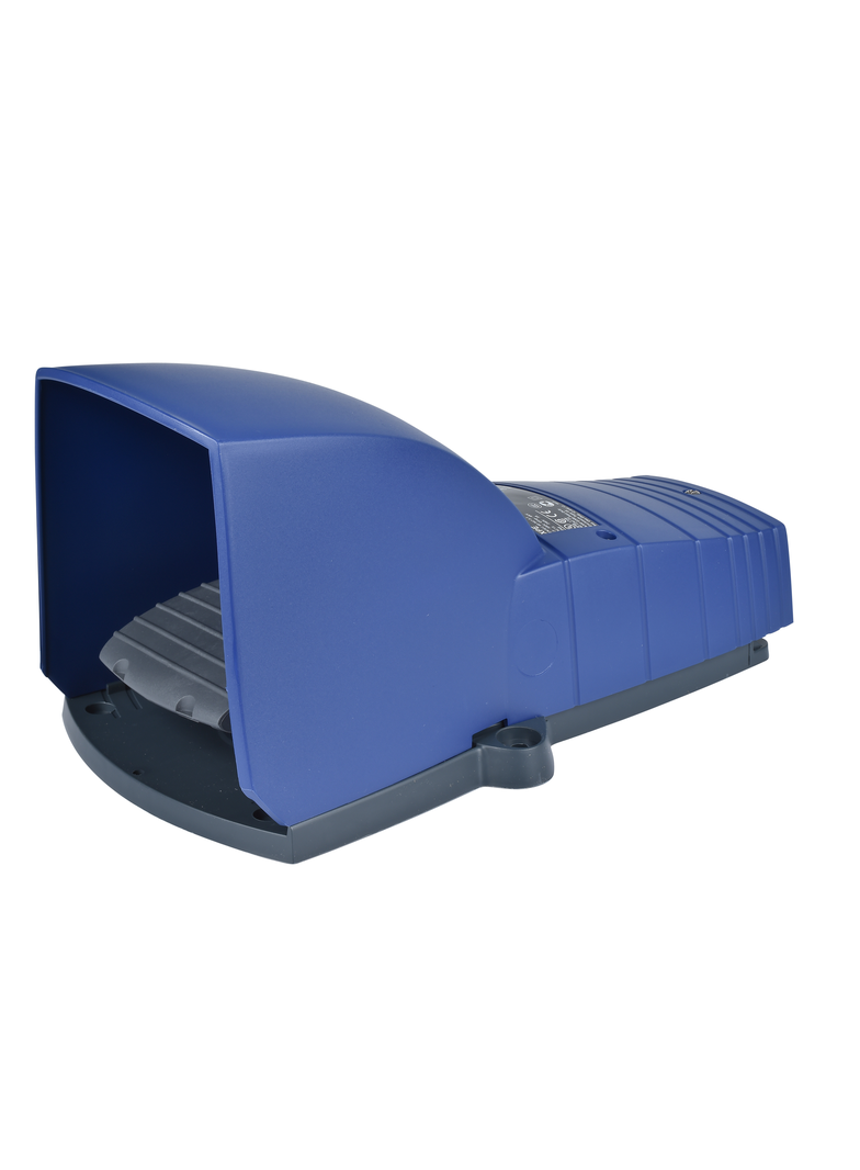 Harmony XPE Łącznik nożny pojedynczy z osłoną niebieski 2NC + 2NO plastikowy XPEB711